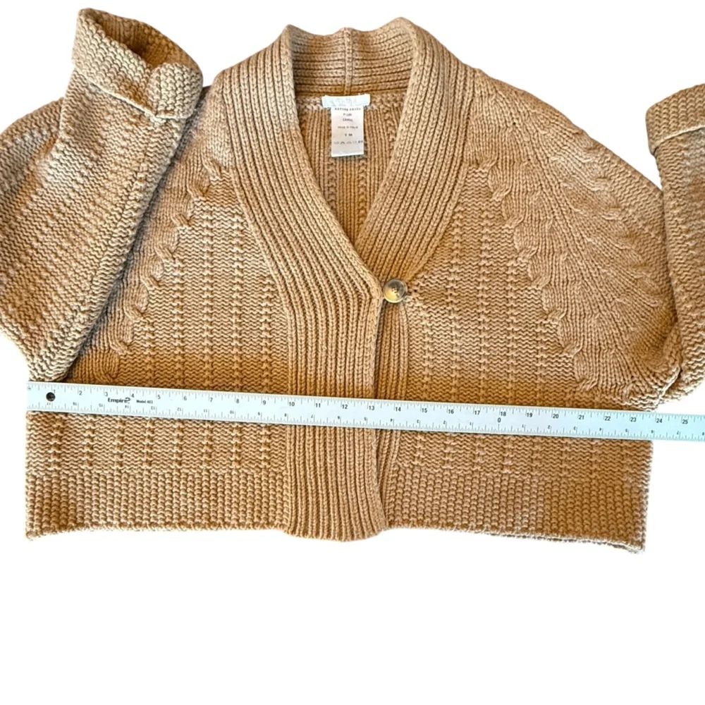 Chloé  Brown Cable Knit Cardigan Sweater – Women’s Size Med - Picture 12 of 14